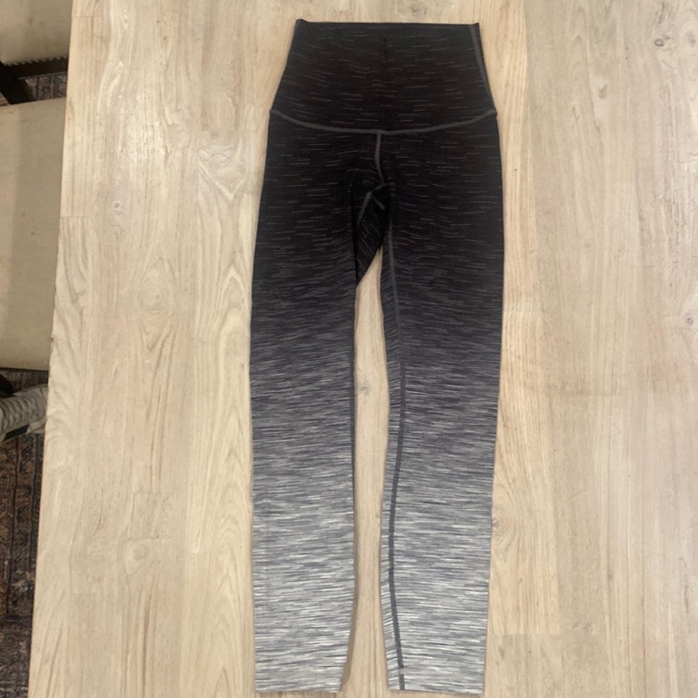 Lululemon Wunder Under Hi-Rise Leggings Ombre Melange 34" Ombre Space Dye Black